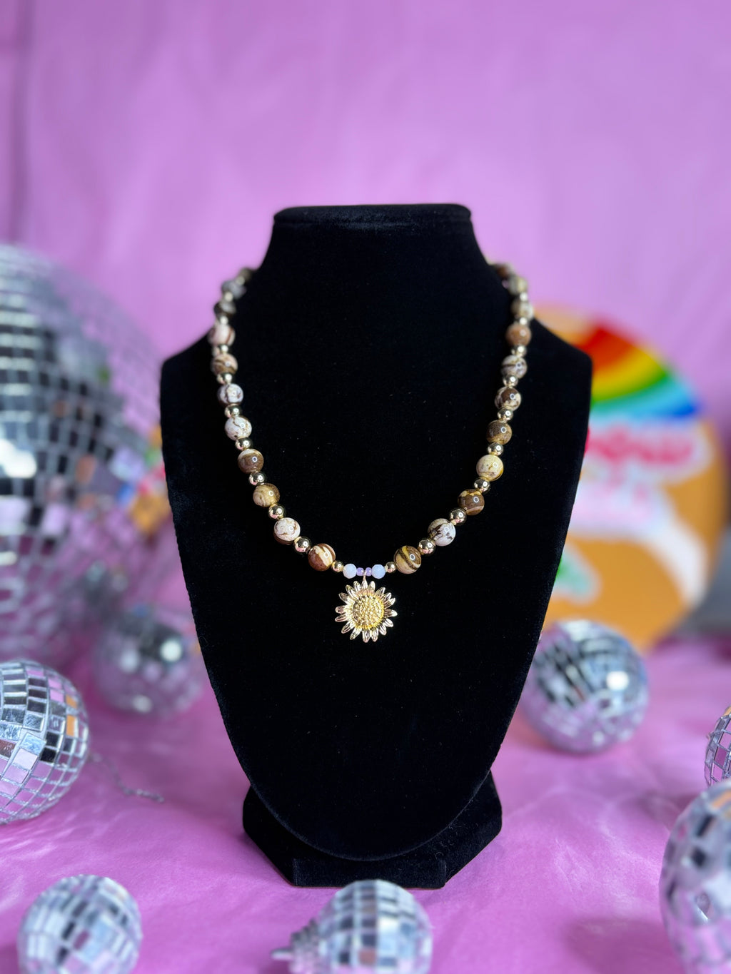 Golden Hour - Handmade Beaded Necklace