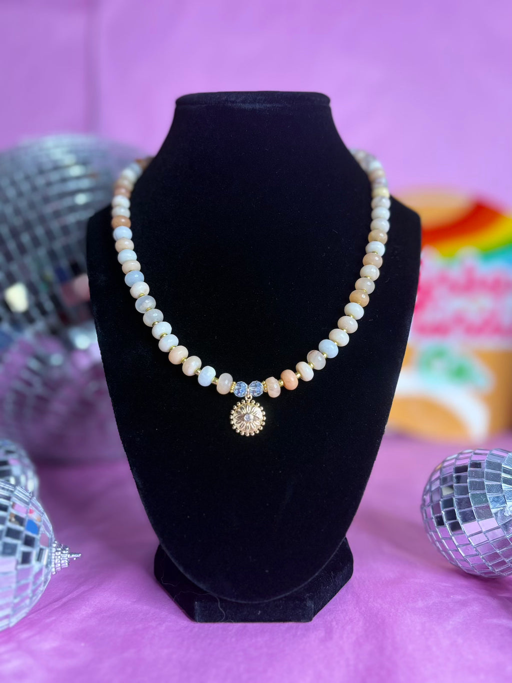 Golden Horizon - Handmade Beaded Necklace