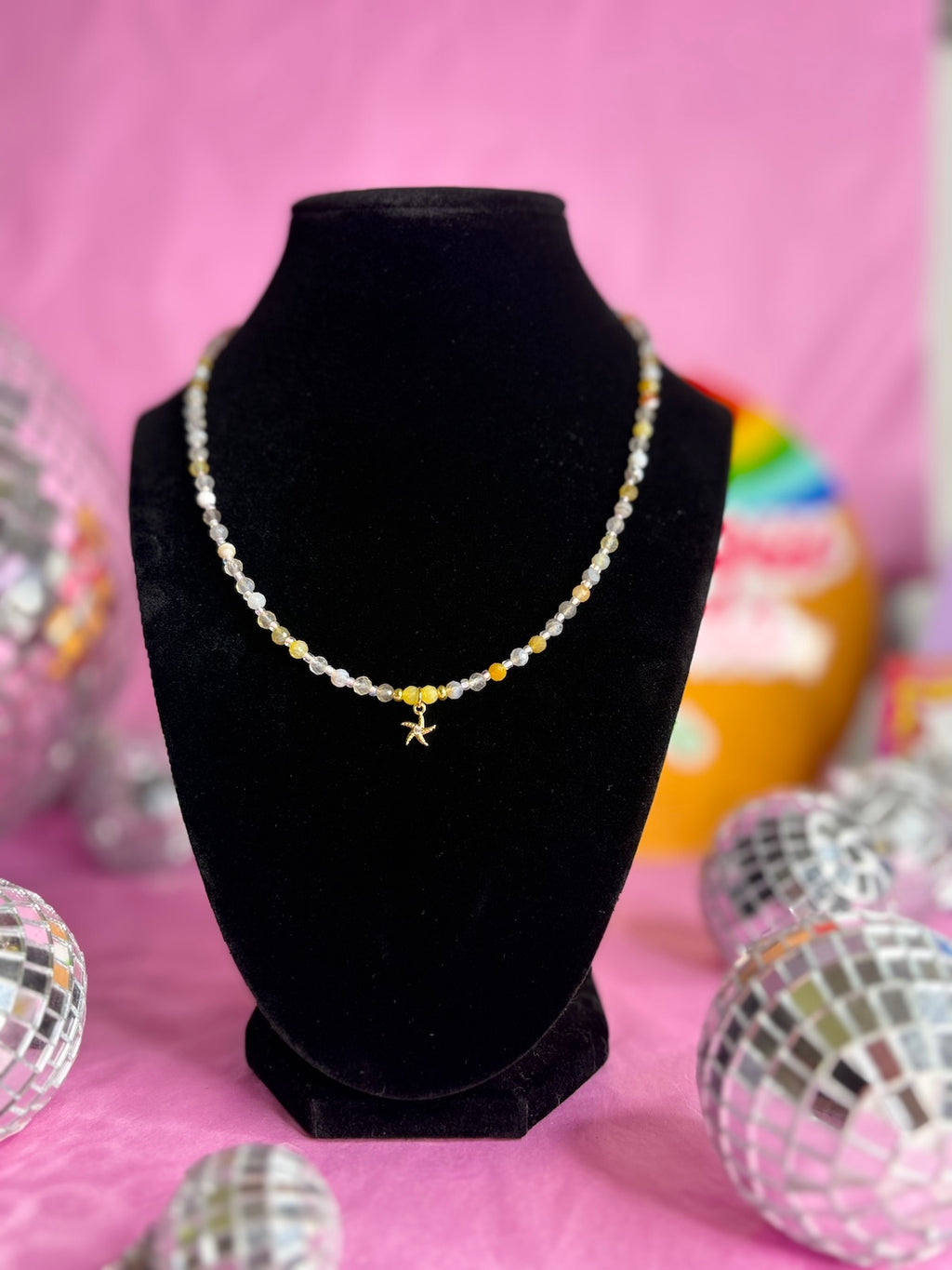 Coastal Mist - Handmade Beaded Necklace