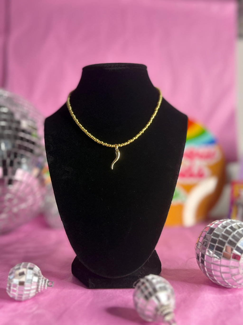 Hot stuff - Handmade Beaded Necklace