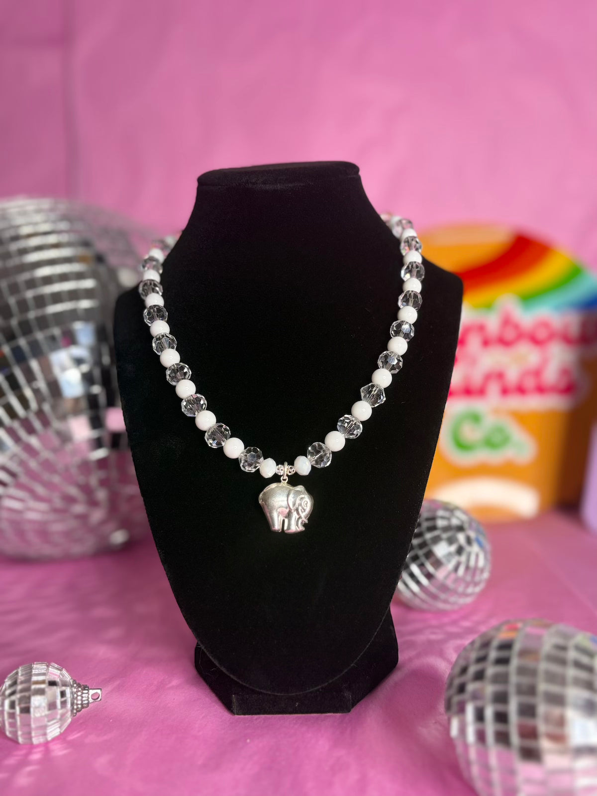 Ivory Skies - Handmade Beaded Necklace