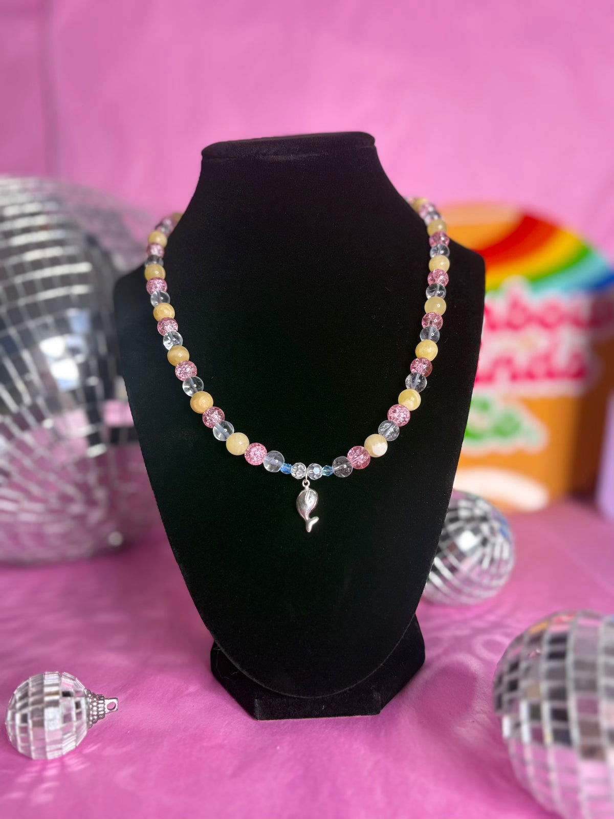 Sunlit Tide - Handmade Beaded Necklace