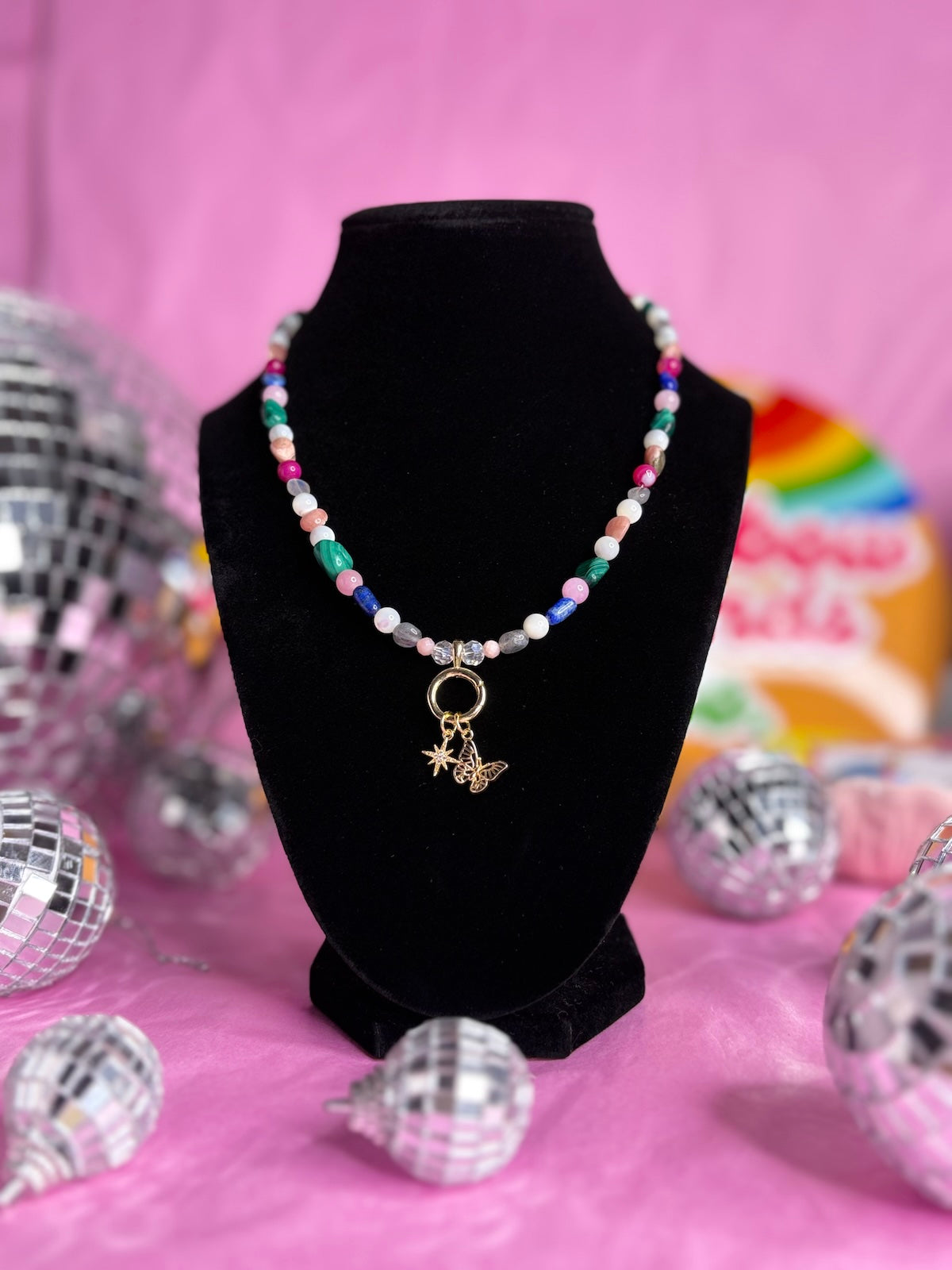 Cosmic Garden - Handmade Beaded Necklace