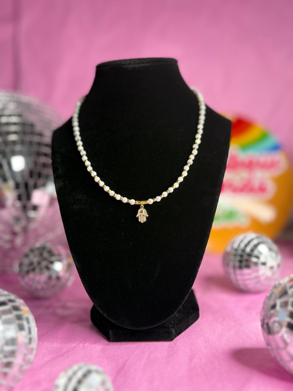 Golden Guardian - Handmade Beaded Necklace