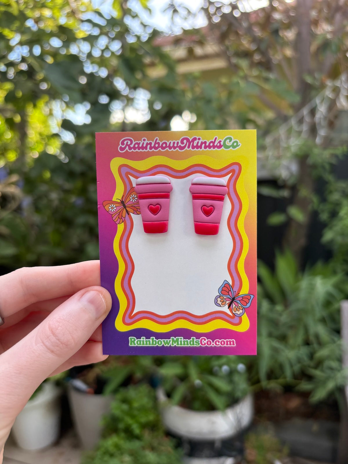 Coffee Lovers- Coffee Cup Polymer Clay Studs