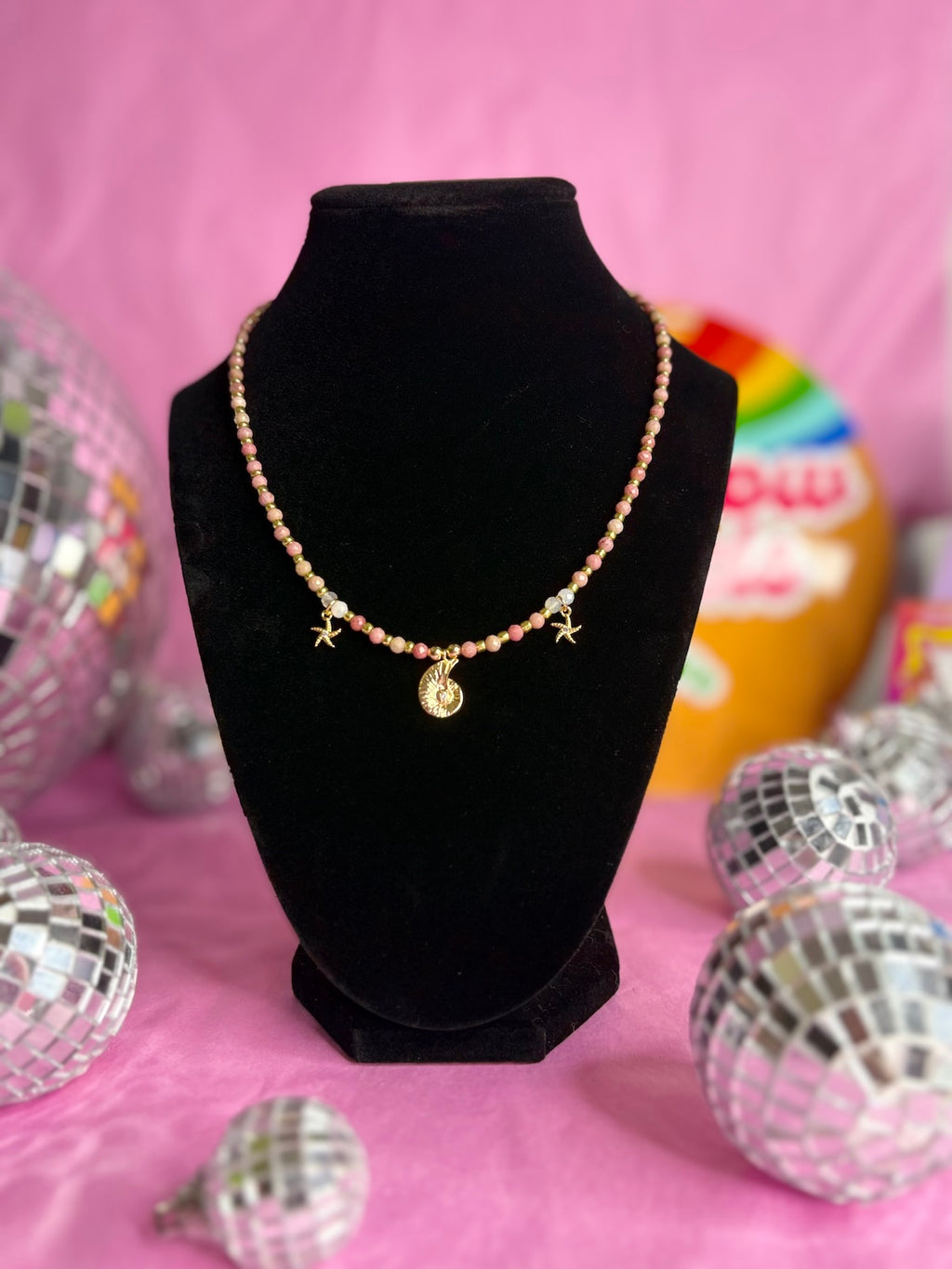 Sunset treasures - Handmade Beaded Necklace